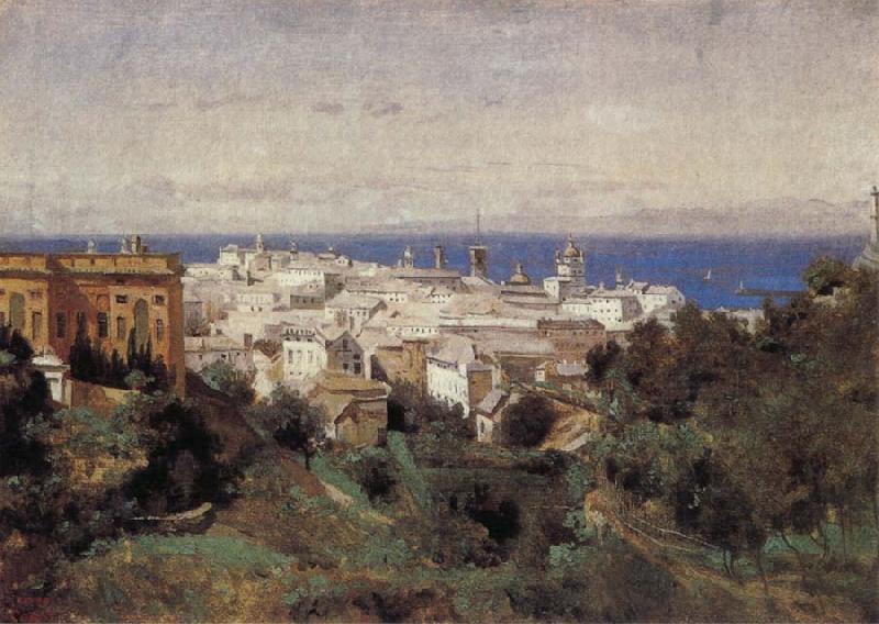 Corot Camille View of Genoa oil painting image